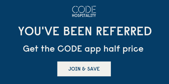 You've been referred. Click here to get the CODE app half price