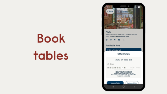 CODE app | book tables