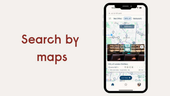 CODE app | search by maps